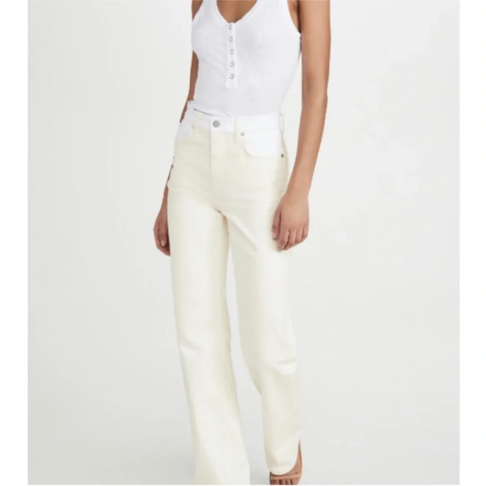 NWT BALDWIN High Rise Relaxed Fit Jeans Powder 26 - Picture 4 of 7